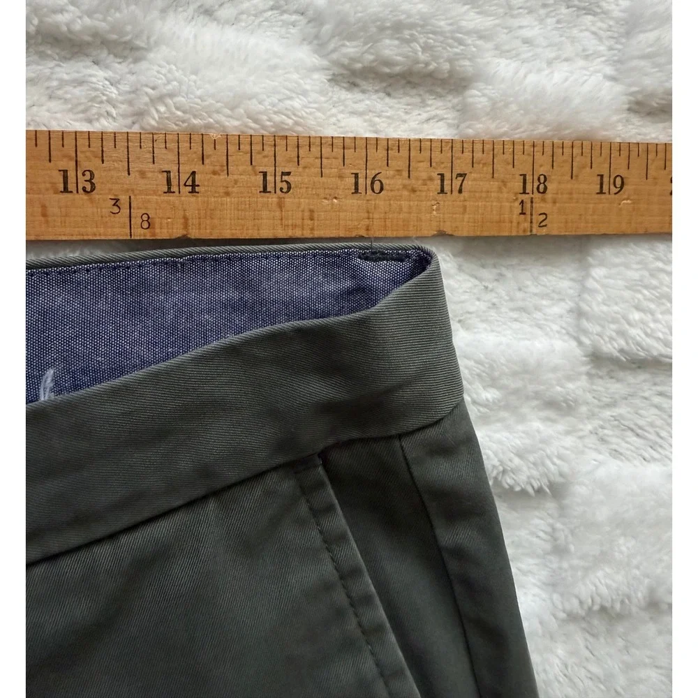 Banana Republic Emerson Chino Mens 33x34 Olive Green 100% Cotton Pants EUC